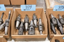 Lot - (6) Cat 40 End Mill Holders in (1) Box