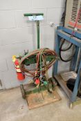 Torch Cart with Oxygen/Acetylene Hose, Regulators and Torch