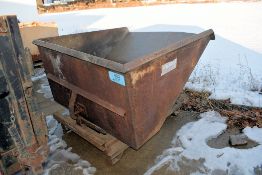 Approx. 1-1/2 Cubic Yard Self Dumping Hopper (Located Outside)