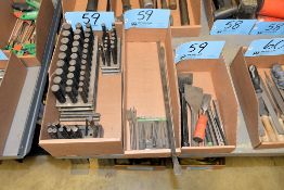 Lot - Drill Punch Sets, Counterbores, 3 Piece Step Drill Set, Chisels and Punches in (3) Boxes