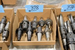 Lot - (8) Cat 40 End Mill Holders in (1) Box