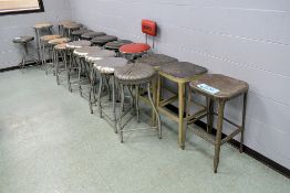 Lot - (19) Shop Stools