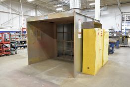 8' Wide x 9' Deep x 7' High Paint Spray Booth; Dwyer Mark II Model 25 Manometer