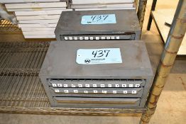 Lot - (2) Huot Model 13350 3-Drawer Index Cabinets