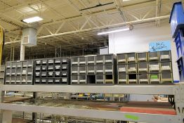 Lot - (11) Plastic Bin Organizer Cabinets