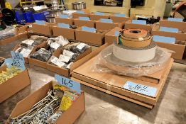 Lot - Plastic Caps in (3) Boxes with Adhesive Tape in (1) Stack