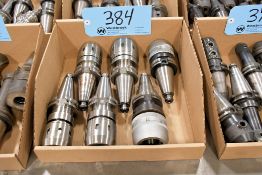 Lot - (6) Cat 40 Collet Chucks in (1) Box