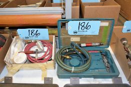 Lot - (2) Air Supreme Model TG11A Pneumatic Pencil Grinders and (1) Paasche Model AEC Air Eraser Etc