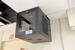 Lot - (4) Wall or Post-Mounted Network Cabinets