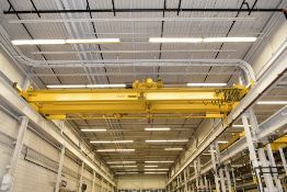 Shaw-Box 15-Ton Capacity Double Girder Top Running Overhead Bridge Crane