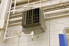 Lot - (3) Young Hanging Hydronic Heaters (Located at Columns H-05, H-08 and H-11)