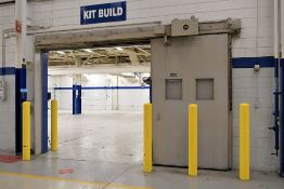 Clark 10' Wide x 9' High Automatic Sliding Double Door with Track, (2) Controls and Door-Man Switch