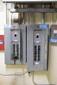 Square D Cat No. 62405-3A6 100-Amp Load Center with Square D Cat No. 62405-3A3 100-Amp Load Center