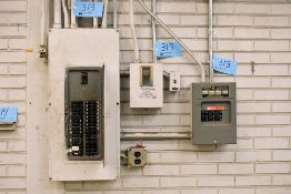 Lot - Square D Cat No.QOC3QMW225 150-Amp Load Center, Etc.