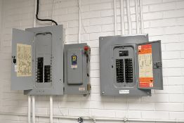 Lot - (1) General Electric Cat No. TLM2012C Model 1 100-Amp Load Center, Etc.