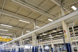 Square D Saflex Cat No.SD-1342 Series 1 Approx.130' Long 225Amp 600V 3-Wire 3-Phase Copper Bus Duct
