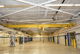 P & H 5-Ton Capacity Single Girder Underhung Overhead Bridge Crane