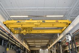 P & H 15-Ton Capacity Double Girder Top Running Overhead Bridge Crane