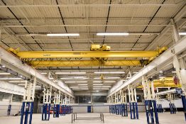 P & H 5-Ton Capacity Double Girder Top Running Overhead Bridge Crane