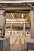 12' Wide x 16' High Automatic Steel Roll-Up Commercial Overhead Door with (2) Controls