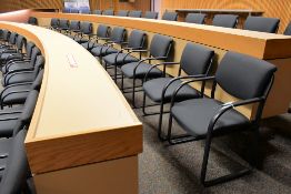 Lot - (21) Chairs in (2) Rows (Located in Auditorium)
