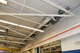 Square D I-Line Cat No. CP-304 Approx. 150' Long 400-Amp 600V 3-Wire 3-Phase Copper Bus Duct