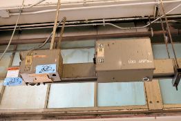 Lot - (2) 100-Amp and (4) 30-Amp Bus Plugs (Located at Column H-19)