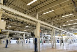 Square D Saflex Cat No.SD-1342 Series 1 Approx.140' Long 225Amp 600V 3-Wire 3-Phase Copper Bus Duct