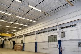 Square D Cat No. SD-1343 Series 1 Approx. 125' Long 400-Amp 600V 3-Wire 3-Phase Copper Bus Duct