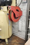 Wall Mounted Hose Reel with Air Hose