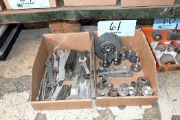 Lot - Die Grinder and Angle Grinder Parts and Wrenches in (2) Boxes