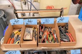 Lot - Wire Strippers, Snap Ring Pliers, Snips, Shears and PVC Cutter in (4) Boxes