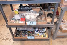 Lot - Conduit Locknuts, Breakers, Fuses, Fuse Boxes, Receptacles and Wire Nuts in (8) Boxes,Etc.