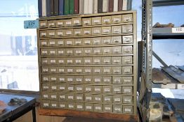 100-Drawer Steel Bin Organizer Cabinet with 1/8