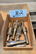 Lot - (7) R8 End Mill Holders with End Mills in (1) Box