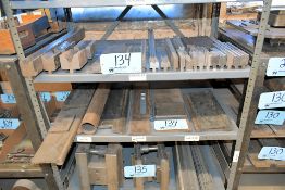 Lot - V Type and Custom Brake Dies on (2) Shelves
