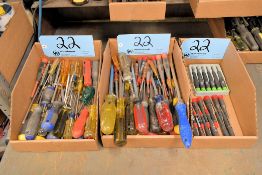 Lot - Slotted Screwdrivers, Philips Screwdrivers and Torx Drivers in (3) Boxes