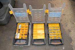 Lot - (5) Plastic Service Kits with Screws, Nuts, Washers and Dowels