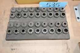 Lot - (2) 18-Piece ER32 Collet Sets with Stands