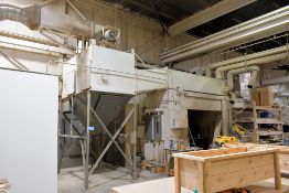 Gamm Industries Model DC75-RPJ12 1,200 CFM Reverse Pulse Jet Dust Collector with Ducts