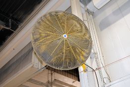 Lot - (6) Post-Mounted Shop Fans in (1) Bay