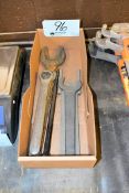 Lot - Machine Wrenches, Custom Wrenches and Grinder Wrenches in (2) Boxes