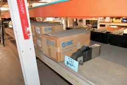 Lot - SMC Model MLGPL80TN-75Z-B Guide Cylinders in (4) Case Boxes with SMC Power Clamp