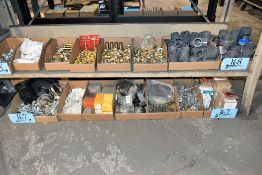 Lot - Bolts, Screws, Nuts, Washers, Springs, Plastic Tabs, Shims, Hose Clamps, Etc. in (8) Boxes