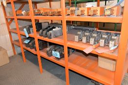Lot - Pneumatic Clamping Cylinders on (2) Shelves