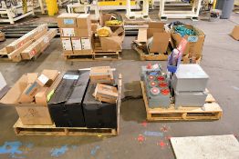 Lot - Mennekes Switched Interlock Receptacles, Eaton 30 Amp Safety Switch, Aluminum Fittings, Etc.