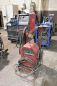 Lincoln Model AC-225 225 Amp Arc Welder with Lincoln Model SP-100 Wire Feed and Cart