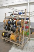 Portable Spool Rack with Wire Spools (Located in Bldg 2)