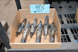 Lot - (6) Cat 40 Shrink Fit Tool Holders in (1) Box