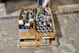 Lot - Stainless Steel Liquid Tight Conduit Connectors and Sealing Rings on (1) Pallet